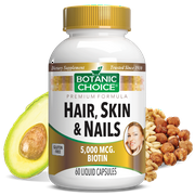 Botanic Choice Hair, Skin & Nails Formula Beauty Dietary Supplement, 60 Capsules