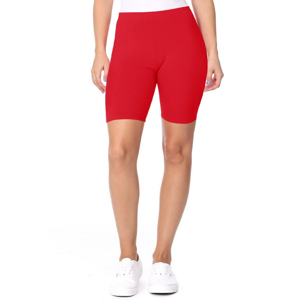 Moa Collection Women's Workout High Waist Comfy Elastic Band Cotton