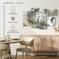 thumbnail image 4 of Elephant Stock Allegro Wall Art - Horizontal Multi Panel Canvas - Lobby Wall Decor - Abstract Multi Panel - Gray And Brown Decor By Nan - 30" x 18", 4 of 4