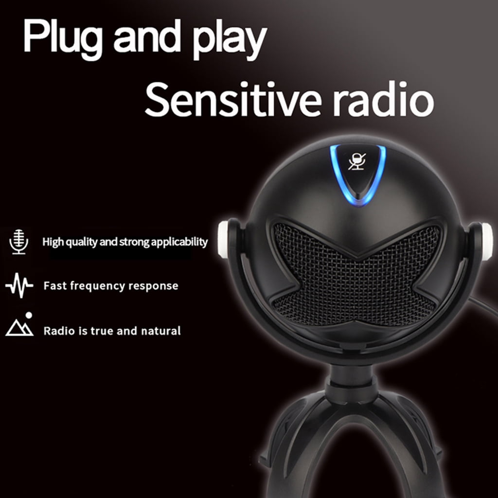 lanema Portable Wired Handheld Mic Home Party Metal Microphones Props Widely Use Durable Condenser Mics Type-C Port USB Cable