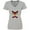 AC-Heather Grey, variant on Inktastic Cute Flannel Reindeer with Christmas Bulbs and Snowflakes Women's V-Neck T-Shirt