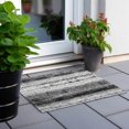 thumbnail image 6 of Addison Rugs Chantille Indoor/Outdoor Transitional Stripes Black Washable Rectangle Rug, 1'8" x 2'6", 6 of 6