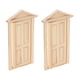 thumbnail image 1 of Puerta artesanal para casa de muñecas, 2 piezas, puerta en miniatura para casa de muñecas, muebles para casa de muñecas, puerta de casa de muñecas, mini puerta de madera, funcionalidad inteligente, 1 of 8