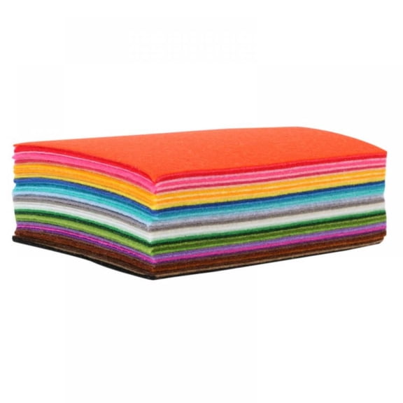 40pcs Felt Fabric Sheet 3.9*5.9 Assorted Color DIY Handmade Sewing Home Decor Material