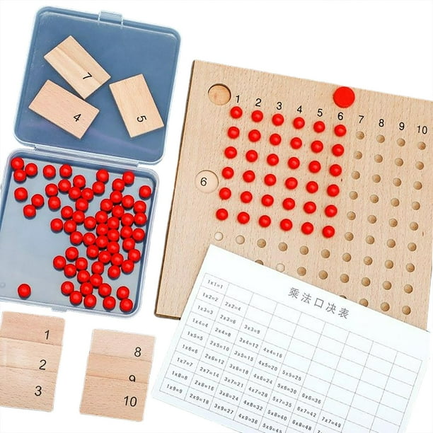 Material didáctico de matemáticas, suma y resta, rompecabezas, juguetes para niños, tablero educativo. multiplicación