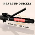 thumbnail image 5 of YYAo Curling Irons 1 1/4 Inch Waver Curling Wand Ceramic Tourmaline Hair Curler Dual Voltage Curlers Long Lasting Curls & Waves Hair Wand with 5 Heat Settings Glove Clips Include(Amazon banned), 5 of 10