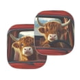 thumbnail image 7 of Binienty Automobile Front Windshield Sun Shade Funny Highland Cow Sun Protector For Car Windshield Window Shades Cover Sun Visor Shield 25.5x28.5 Inches, 7 of 7