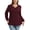 02-Wine Red, variant on Daystry Womens Plus Size Blouses for Women Dressy Lace Long Sleeve Shirts Casual V Neck Tunic Tops