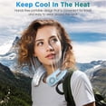 thumbnail image 4 of Neck Fan, Hands Free Bladeless Neck Fans Portable Rechargeable, 360 Cooling Neck Fan, for Travel, Outdoor, 4 of 5