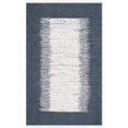 thumbnail image 1 of Safavieh Montauk 2'3" X 6' Hand Woven Cotton Rug in Ivory and Navy, 1 of 2