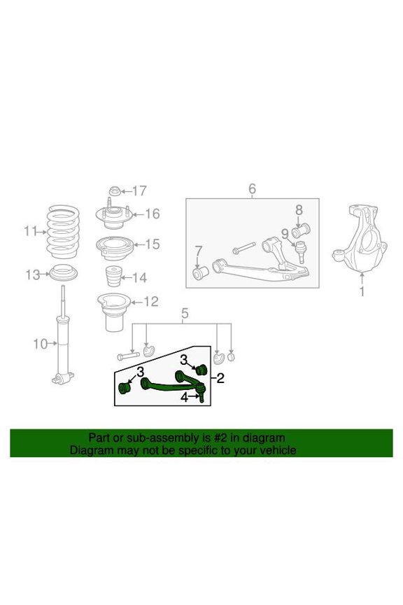 GM 25812725 Arm Asm-Frt Upr Cont