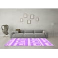 thumbnail image 3 of Ahgly Company Indoor Rectangle Solid Purple Modern Area Rugs, 5' x 7', 3 of 4