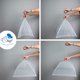 thumbnail image 5 of Carpa de malla para alimentos LNGOOR, 40,6 x 40,6 cm, paquete de 2, cubiertas de nailon blancas, carpas plegables con mosquitera, mosquitera para patio, ideal para acampar al aire libre, picnics,, 5 of 7
