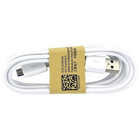 Samsung 3.3 Ft. Cable Micro USB Data Cable for Galaxy S3/S4/Note 2 & Other Smartphones - Non-Retail Packaging - White - New
