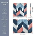 thumbnail image 2 of Yayeee Toggle Light Switch Wall Plate 3-Gang 6.37"x4.48" Decorative Outlet Cover, Blue Geometric, 2 of 7