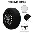 thumbnail image 2 of JUNZAN Bullfinches 1 Spare Tire Cover Wheel Protector for Truck SUV Trailer Camping Rv Tire Covers-17 inch, 2 of 8