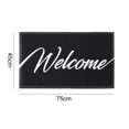 thumbnail image 3 of Almohadilla De La Puerta De Entrada Alfombra negra para puerta de entrada, alfombra de bienvenida para puerta delantera, estilo minimalista (Bienvenido) Wdftyju Libre de BPA, 3 of 3