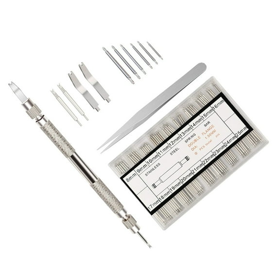 FRCOLOR  114 Pcs Watch Repair Kit Battery Replacement Band Link Tool