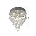 thumbnail image 2 of Design Living 4-Light D14" Clear Crystal Semi Flush Mount with Chrome Hardware, 2 of 4