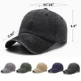 thumbnail image 2 of Gorra de béisbol Tergy, vintage, lavada y desgastada, para hombre y mujer, 2 of 6