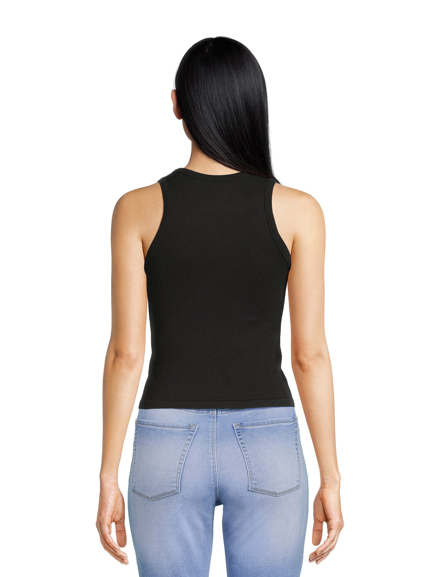 No Boundaries Seamless Tank Top, Women's and Women's Plus