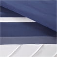 thumbnail image 5 of JERFIT Queen Size 7-Piece Navy Comforter Set - All-Season Luxury Bedding Collection with Faux Silk & Decorative Pillows, 5 of 7