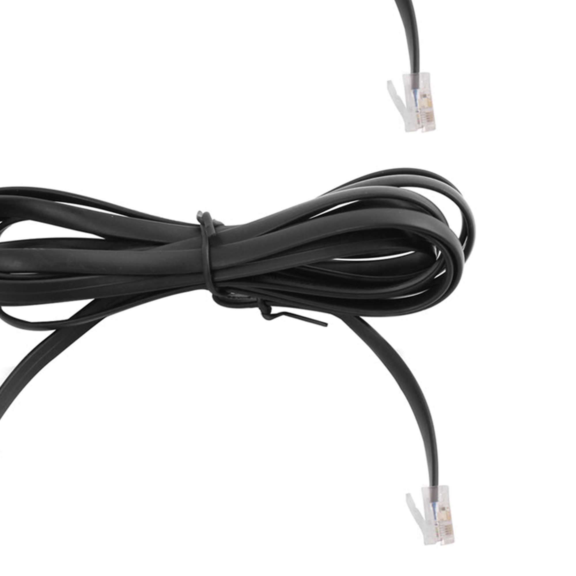 Unique Bargains RJ12 to RJ12 6P6C Cable 8.5Ft Male to Male Telephone Flat Extension Cord