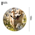 thumbnail image 2 of 10 Inch Wall Clock Battery Operated Silent Clock Decorative for Office, Kitchen, Outdoor, Living Room，Border Collie Dog Elegant, 2 of 4