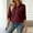 Wine, variant on Plus Size Jacket for Women Long Sleeve Zip up Collared Loose Casual Jackets Fall Winter Workout Hiking Tops