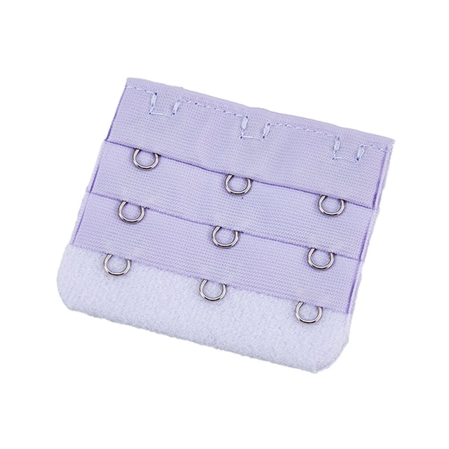 Extension Strap Bra Extender Buckle 3 Hook Women Accessories Practical Elastic Multicolor Clips Tight 3 Rows Underwear light purple
