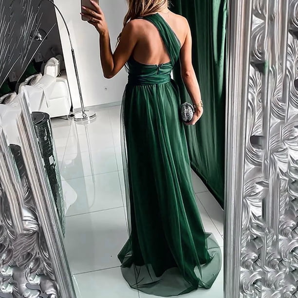 SELONE Prom Dresses Long Evening Dresses Sleeveless Rehearsal Dinner Dress  Cocktail Dresses Maxi Formal Dress Off the Shoulder Elegant Dresses Bodycon  Formal Formal Gowns Homecoming Dresses Green S - Walmart Business Supplies