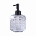 thumbnail image 2 of Botella desinfectante de manos de vidrio transparente - Botella de champú de gran capacidad tipo empuje for uso doméstico y comercial, 2 of 2