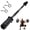 Black, variant on IAJXWI 4 ft Barbell Bar, Weightlifting Straight Bar, Weightlifting Barbell for Gym, Home Exercise, 2 Barbell Clamps