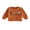 Brown, variant on RUINIXCW Toddler Baby Boy Girl Halloween Sweatshirt Outfit Infant Fall Winter Clothes Pumpkin Ghost Letters Embroidery Crew Neck Pullover Shirts Tops
