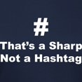 thumbnail image 3 of CafePress - Sharp Not Hashtag T Shirt - Women's Traditional Fit Dark T-Shirt, 3 of 4