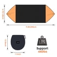 thumbnail image 4 of Hamaca de camping G4Free grande con mosquitera para 2 personas, color negro y naranja, 4 of 6