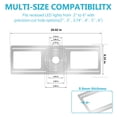 thumbnail image 2 of HKMGT LED Recessed Light Mounting Plates 2 to 6.3 Inch, Galvanized Steel for New Construction & Remodeling (24-Pack), 2 of 8