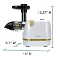 thumbnail image 5 of Omega Cold Press 365 Compact Masticating Horizontal Juicer, 150W Low-Speed 3-Stage Auger, in White (H3000RWH13), 5 of 10