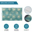thumbnail image 6 of Teal Green Dandelion Placemats Set of 4, Pastoral Botanical Blossom Washable Wipeable Table Mats for Dining Tables, Indoor Outdoor Kitchen Place Mats for Holiday Party Table Decor, 6 of 9