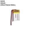thumbnail image 1 of 3.7V 500mAh Li-Ion Battery 502535 Lithium Polymer Rechargeable Battery for Bicycle Led Light Cosmetic Instrument, 1 of 6