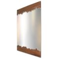 thumbnail image 3 of Espejo decorativo de pared con diseño rectangular enchapado en parota natural, 3 of 4