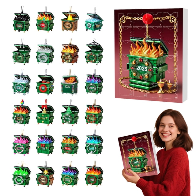 Calendario de Navidad 2025 | 24 Regalos Sorpresa | Muñecos Bebé 2D | Colgante Navideño | Fácil de Colgar | Reutilizable | Diseño Adorable | Ambiente Festivo