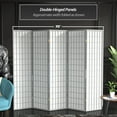 thumbnail image 5 of Oriental Furniture 6 ft. Tall Window Pane - Special Edition - Grey - 5 Panel, 5 of 7
