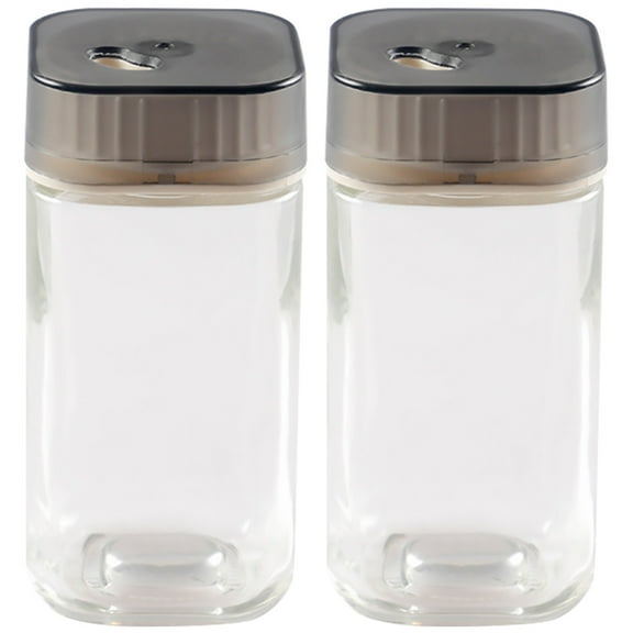 MEIBUTYUP Seasoning Bottles Spice Jar Stainless Steel Assorted Color 2Pcs Portable Outdoor Use