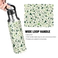 thumbnail image 4 of Yayeee 20oz Insulated Water Bottle Double Wall Stainless Steel with Flip Straw Lid, Green Triangles Pattern, 4 of 7