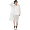 thumbnail image 1 of CTIRCHIU Imperméable Réutilisable Mode Poncho Épais en EVA Imperméable pour Escalade Voyage Adulte (Taille G, Blanc), 1 of 7