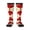 2 Black-1, variant on Canada Flag Print Knee High Socks for Women Long Leg Warmers Socks