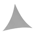 thumbnail image 2 of Toldo vela para patio, resistente al agua y al desgarro, triangular, 3 x 3 x m, para terraza, patio, playa, césped, jardín. Gris, 2 of 8