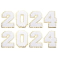 thumbnail image 1 of EeaseCA 8pcs Creative Number Designed Embroidery Patches Appliques Sewing Patches Sew On Patches, 1 of 8