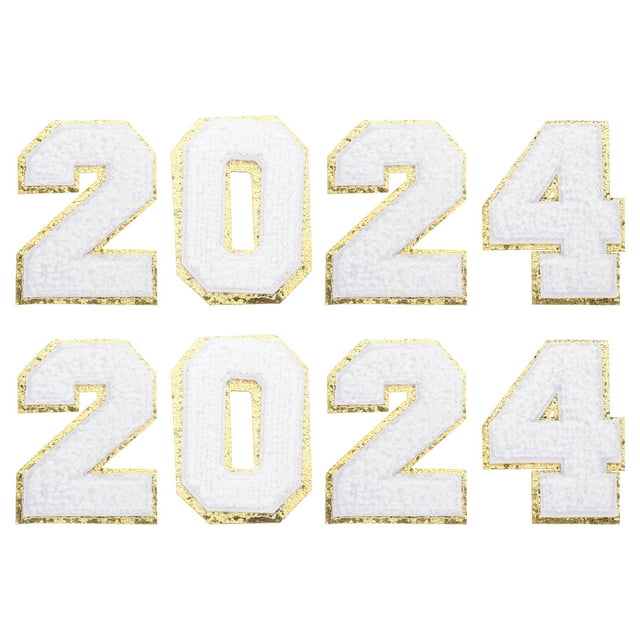 EeaseCA 8pcs Creative Number Designed Embroidery Patches Appliques Sewing Patches Sew On Patches